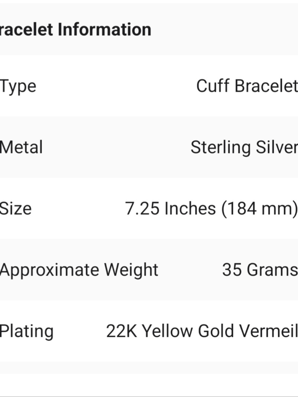 NWT BALI LEGACY TWO-TONE 22K Gold and STERLING PHOENIX CUFF BRACELET 30.6 GRAMS - Picture 13 of 14